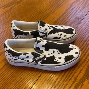 Woman’s size 5 cow print Vans